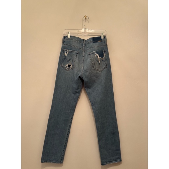 MOTHER Superior High Waisted Hiker Hover jeans in Slay It With Flowers - Picture 6 of 11